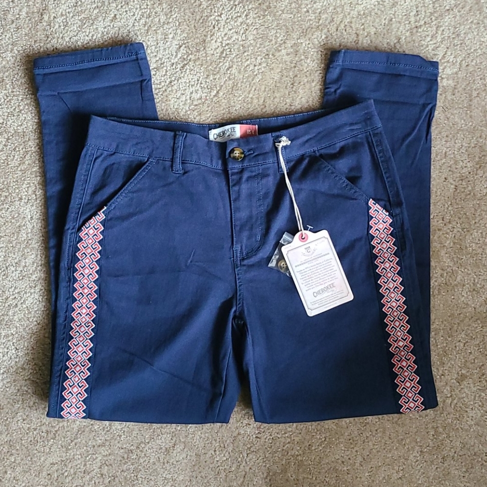 Casual Ankle blue pants Cherokee brand.
